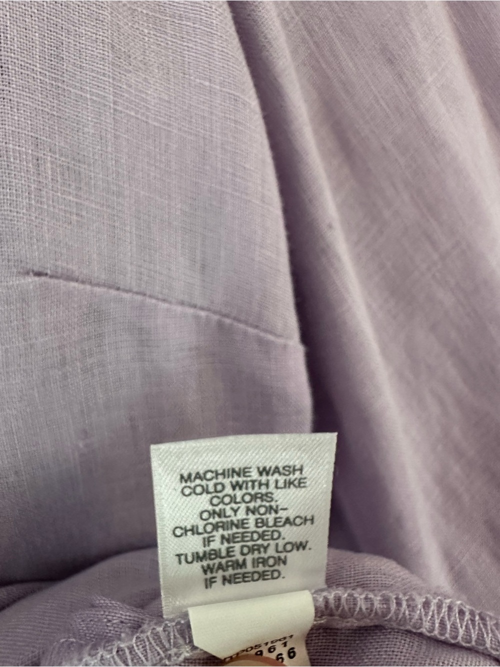 J. Jill Love Linen Lavender Button-Up Shirt - Picture 7 of 8